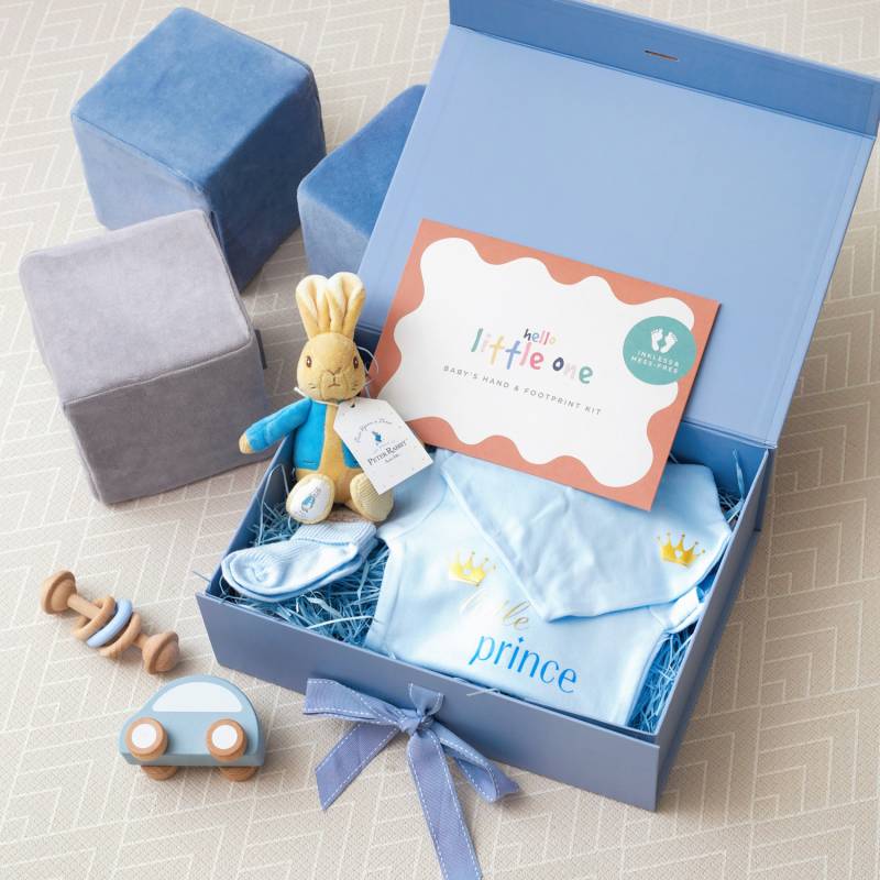 Deluxe New Baby Boy Gift Box