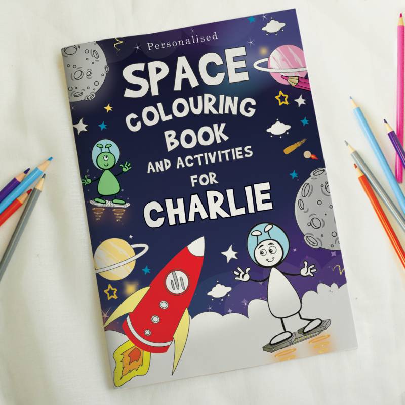 Personalised Space Colouring Book